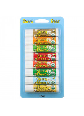Sierra Bees, Organic Lip Balms Combo Pack, 8 Pack, .15 oz (4.25 g) Each