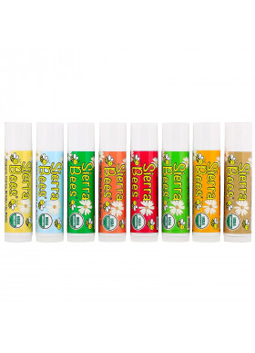 Sierra Bees, Organic Lip Balms Combo Pack, 8 Pack, .15 oz (4.25 g) Each