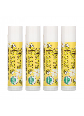 Sierra Bees, Organic Lip Balms, Creme Brulee, 4 Pack, .15 oz (4.25 g) Each