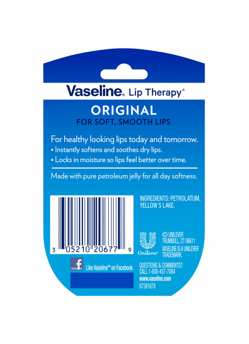 Vaseline, Lip Therapy, Original Lip Balm, 0.25 oz (7 g)