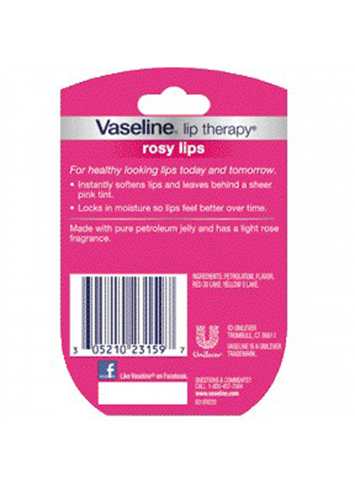 Vaseline, Lip Therapy, Rosy Lip Balm, 0.25 oz (7 g)