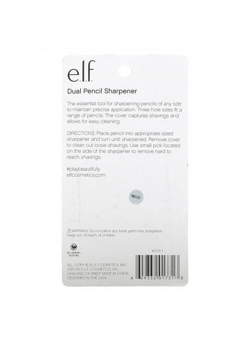 E.L.F., Dual Pencil Sharpener, 2 Piece Set