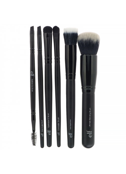 E.L.F., Flawless Face Kit, 6 Piece Brush Collection