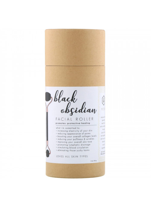 Honey Belle, Black Obsidian Facial Roller, 1 Roller