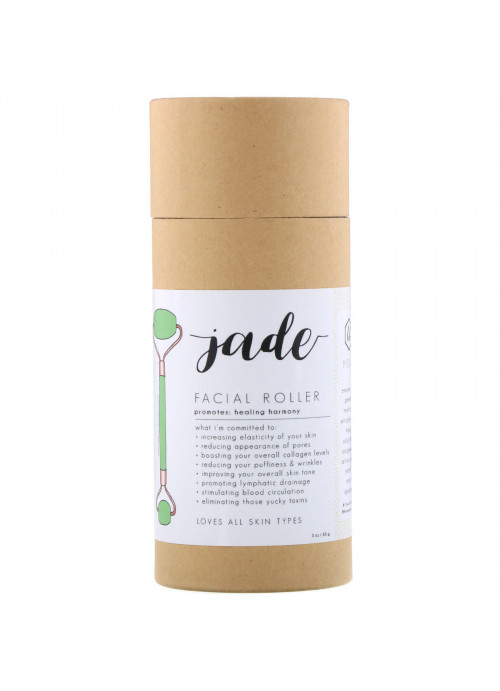 Honey Belle, Jade Facial Roller, 1 Roller