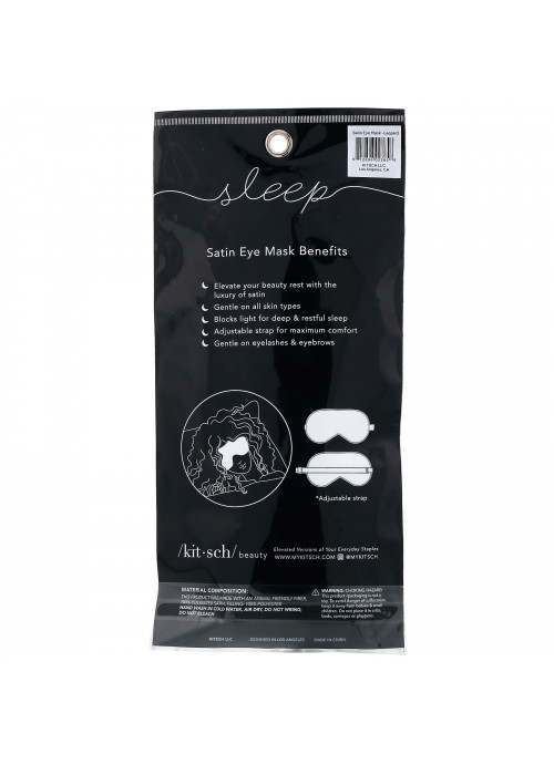 Kitsch, Satin Eye Mask, Leopard, 1 Eye Mask