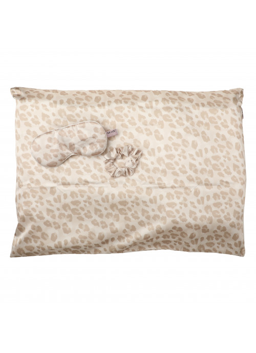Kitsch, Satin Sleep Set, Leopard, 3 Piece Set