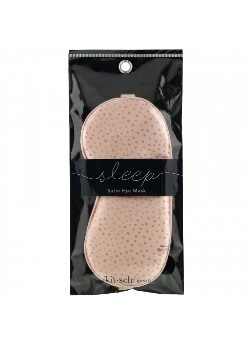 Kitsch, Sleep, Satin Eye Mask, Micro Dot, 1 Eye Mask