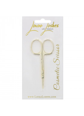 Lavaa Lashes, Cosmetic Scissor, Gold, 1 Count