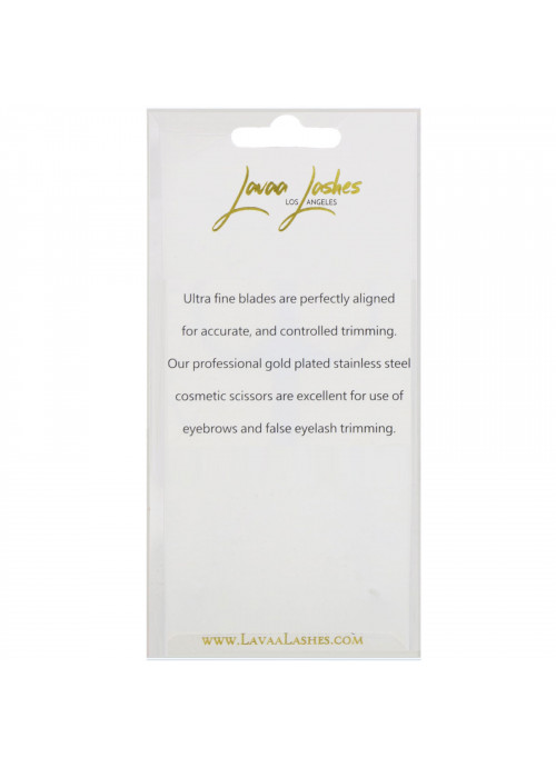 Lavaa Lashes, Cosmetic Scissor, Gold, 1 Count