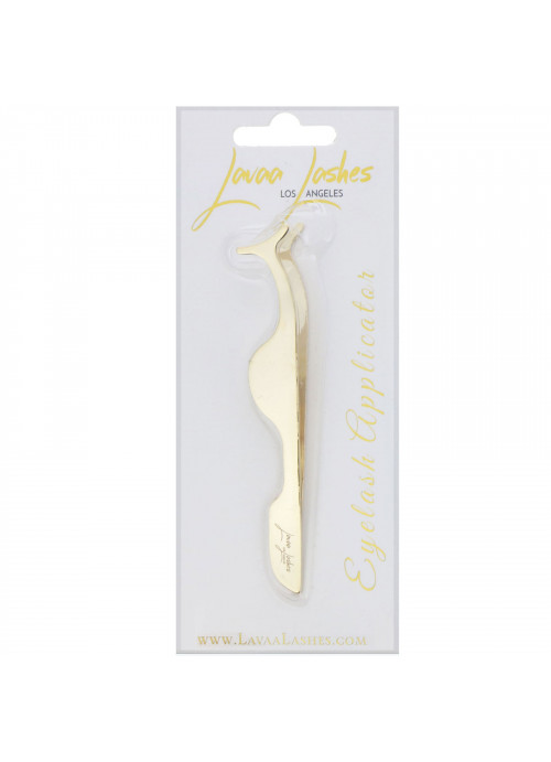 Lavaa Lashes, Eyelash Applicator, Gold, 1 Count