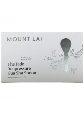 Mount Lai, The Jade Acupressure Gua Sha Spoon, 1 Tool