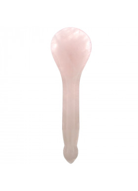 Mount Lai, The Rose Quartz Acupressure Gua Sha Spoon, 1 Tool