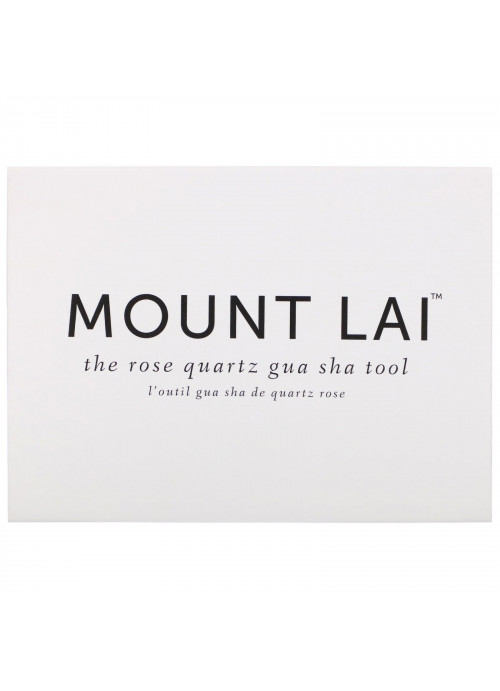 Mount Lai, The Rose Quartz Gua Sha Tool, 1 Tool