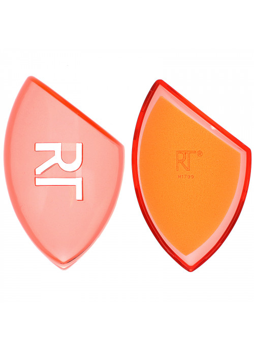 Real Techniques, Miracle Complexion Sponge + Travel Sponge Case, 2 Piece Set