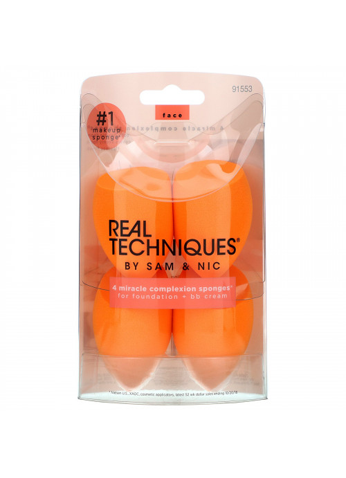 Real Techniques, Miracle Complexion Sponges, 4 Sponges