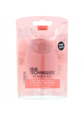 Real Techniques, Miracle Face + Body Sponge, 1 Sponge