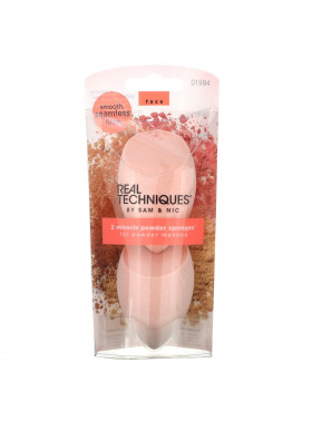 Real Techniques, Miracle Powder Sponges, 2 Pack