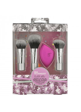 Real Techniques, Sparkle On-the-Go, Limited Edition, 4 Piece Set