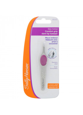 Sally Hansen, Easy Tweezy, Comfort Grip Slant Tip Tweezer, 1 Piece