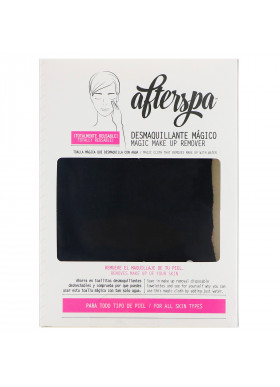 AfterSpa, Magic Make Up Remover Reusable Cloth, Black, 1 Cloth