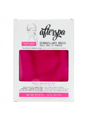 AfterSpa, Magic Make Up Remover Reusable Cloth, Pink, 1 Cloth