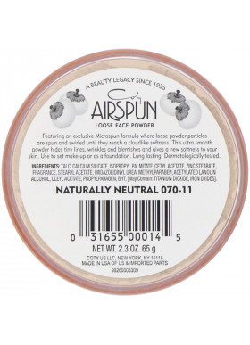 Airspun, Loose Face Powder, Naturally Neutral 070-11, 2.3 oz (65 g)