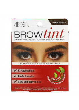 Ardell, Brow Tint, Dark Brown, 5 Piece Set