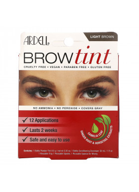 Ardell, Brow Tint, Light Brown, 5 Piece Set