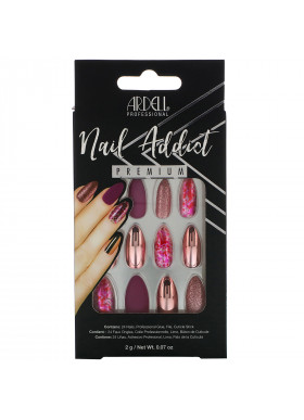 Ardell, Nail Addict Premium, Chrome Pink Foil, 0.07 oz (2 g)