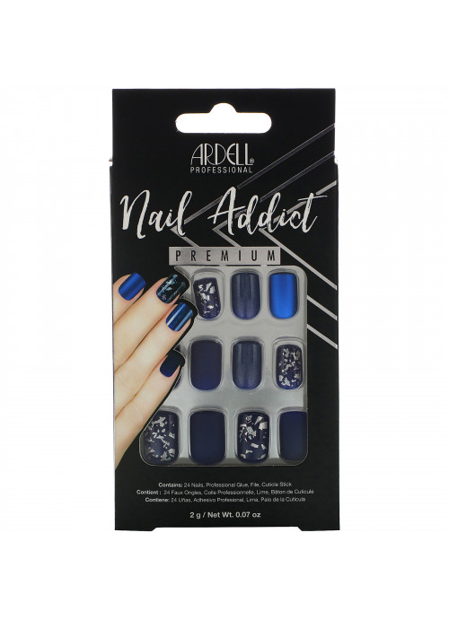 Ardell, Nail Addict Premium, Matte Blue, 0.07 oz (2 g)