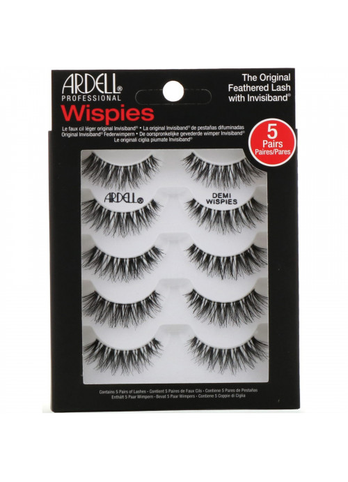 Ardell, Wispies, Original Feathered Lash With Invisiband, 5 Pairs