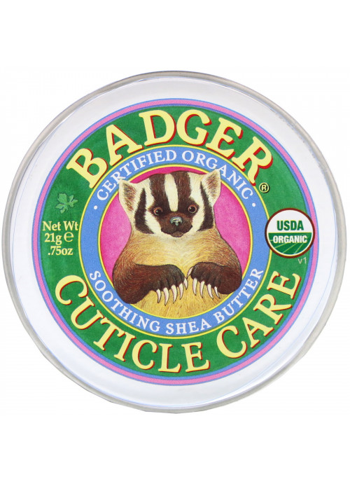 Badger Company, Organic Cuticle Care, Soothing Shea Butter, .75 oz (21 g)