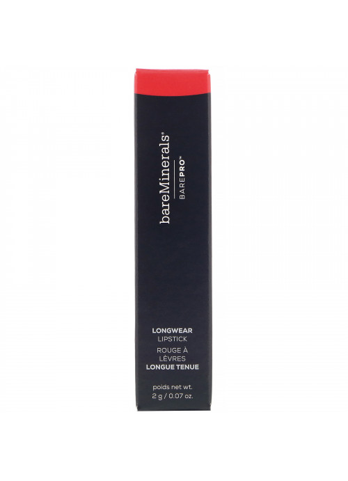 bareMinerals, BAREPRO, Longwear Lipstick, Cherry,  0.07 oz (2 g)