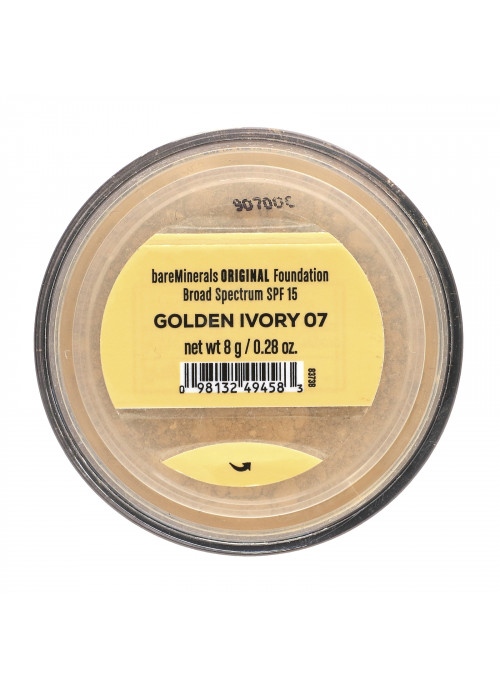 bareMinerals, Original Foundation, SPF 15, Golden Ivory 07, 0.28 oz (8 g)