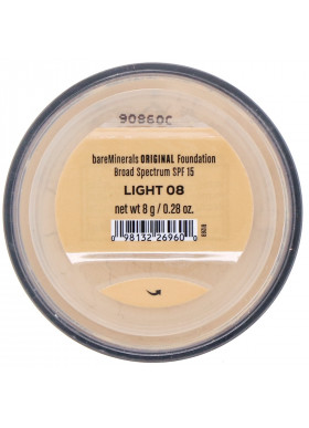 bareMinerals, Original Foundation, SPF 15, Light 08, 0.28 oz (8 g)