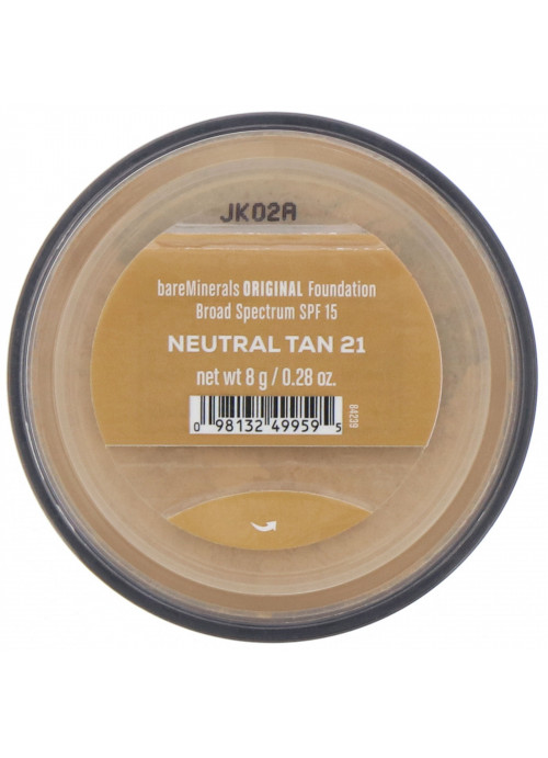 bareMinerals, Original Foundation, SPF 15, Neutral Tan 21, 0.28 oz (8 g)