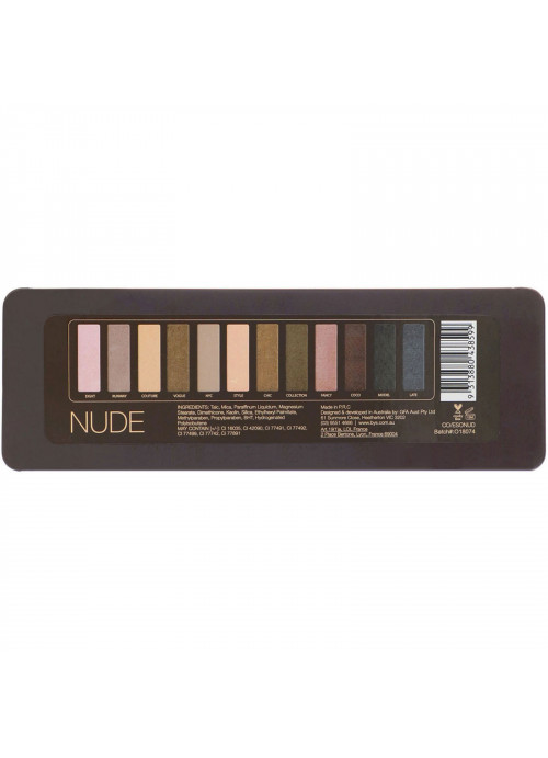 BYS, Nude, Eyeshadow Palette, 12 g