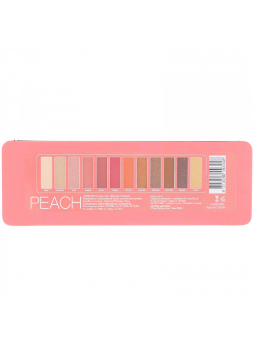 BYS, Peach, Eyeshadow Palette, 12 g