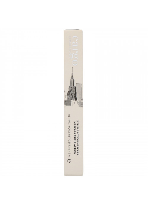 Cargo, 3 Triple Action Mascara, Black, 0.31 fl oz (9 ml)