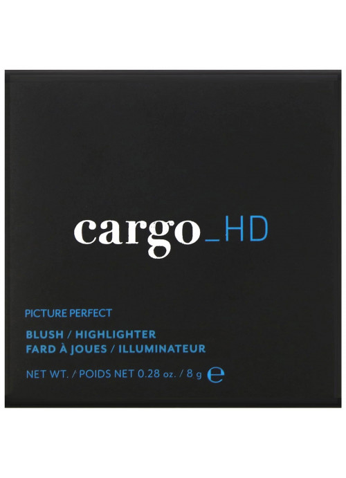 Cargo, HD Picture Perfect, Blush/Highlighter, 01 Pink Shimmer, 0.28 oz (8 g)