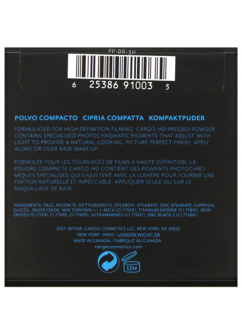 Cargo, HD Picture Perfect, Pressed Powder, 30, 0.28 oz (8 g)