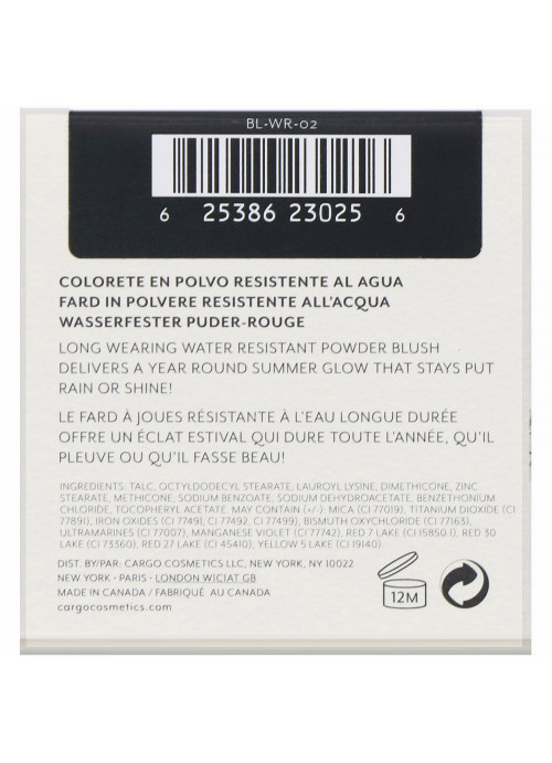 Cargo, Swimmables, Water Resistant Blush, Ibiza, 0.37 oz (11 g)