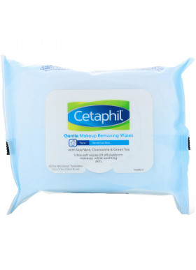 Cetaphil, Gentle Makeup Removing Wipes, 25 Pre-Moistened Towelettes