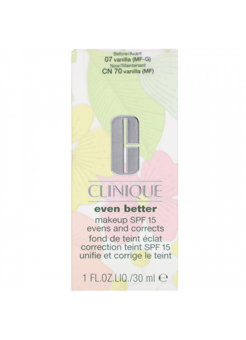Clinique, Even Better Makeup, SPF 15, CN 70 Vanilla (MF), 1 fl oz (30 ml)