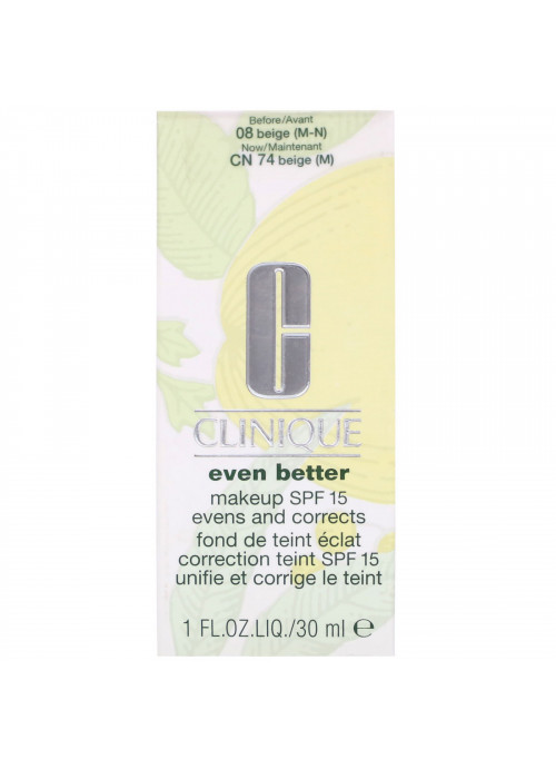 Clinique, Even Better Makeup, SPF 15, CN 74 Beige (M), 1 fl oz (30 ml)