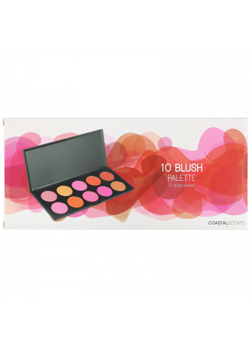 Coastal Scents, 10 Blush Palette, 1.23 oz (35 g)