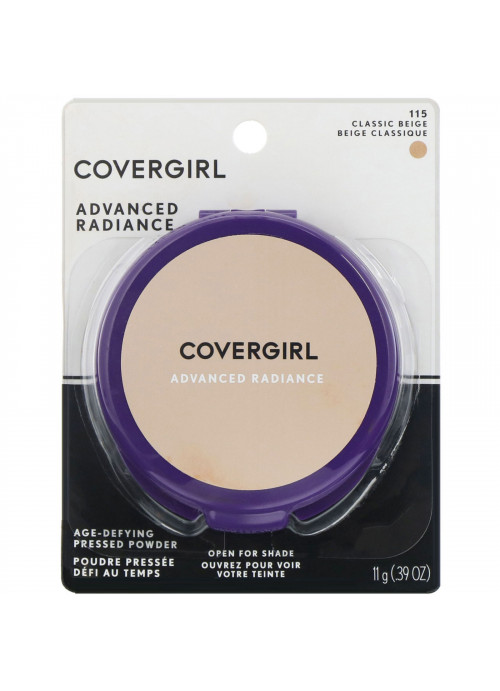 Covergirl, Advanced Radiance, Age-Defying, Pressed Powder, 115 Classic Beige,  .39 oz (11 g)