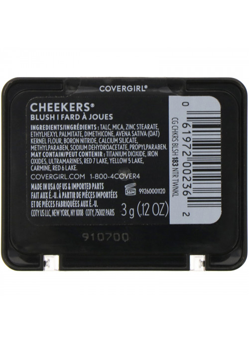 Covergirl, Cheekers, Blush, 183 Natural Twinkle, .12 oz (3 g)