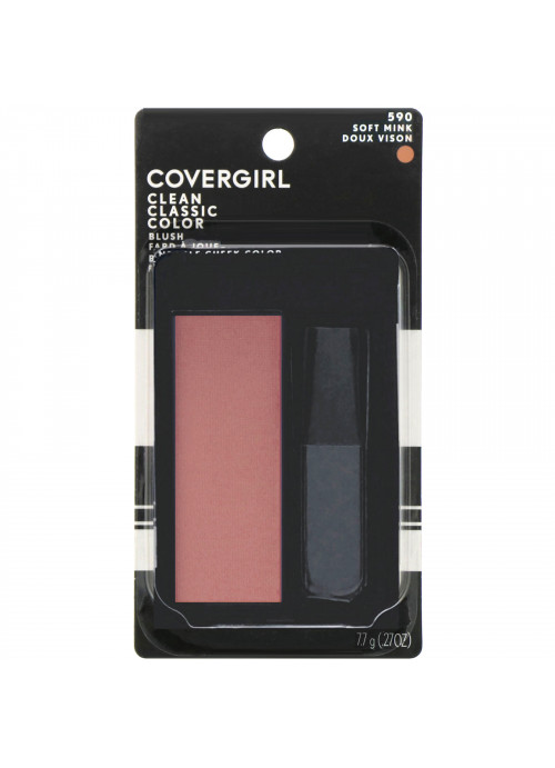 Covergirl, Clean, Classic Color Blush, 590 Soft Mink, .27 oz (7.7 g)